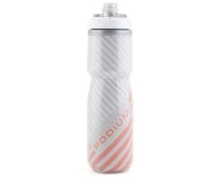 Camelbak Podium Chill Insulated Water Bottle (Grey/Coral Stripe) (24oz)